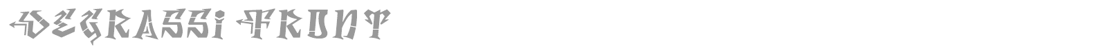Degrassi font preview